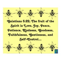 Galatians 5:22 Fruit of the Spirit Poster posters