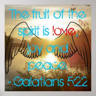 Galatians 5:22 Poster