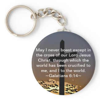 Galatians 6:14 keychains