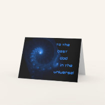 Galatical Fractal Father's Day Card