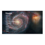 Galaxia de NASAs Whirlpool Plantilla De Tarjeta De Negocio