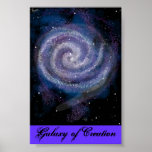 Galaxia del poster de la creación