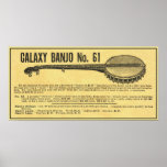 Galaxy Banjo Poster