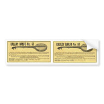 Galaxy Banjo Stickers Bumper Sticker