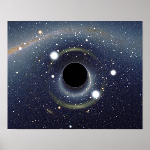 Galaxy Black hole print