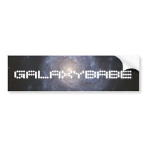 Galaxy Bumper Sticker with Custom Text