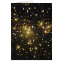 Galaxy Cluster Abell 1689 in Constellation Virgo Card