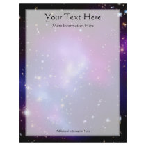 Galaxy Cluster MACS J0717 (Hubble Telescope) Letterhead Template