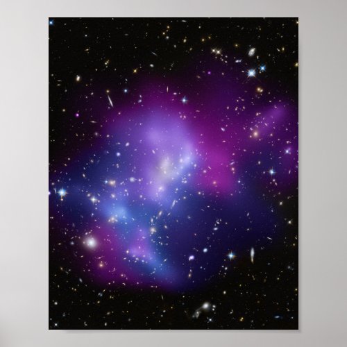 Galaxy Cluster MACS J0717 Poster print