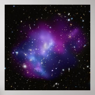 Galaxy Cluster MACS J0717 Poster print