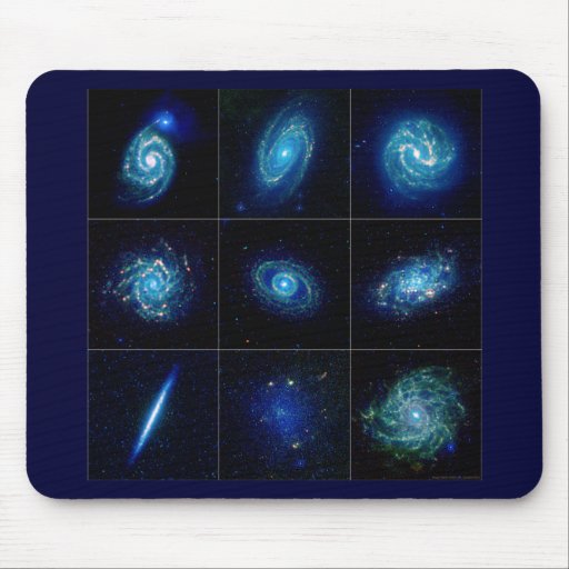 Galaxy Gallery - Nine Spectacular Galaxies Mousepad
