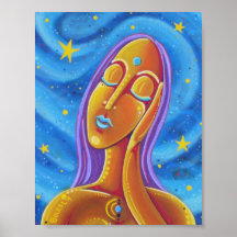 Galaxy Girl Poster