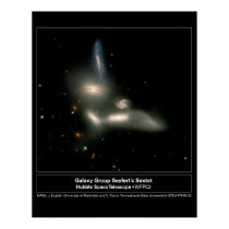 Galaxy Group Sextet Hubble Telescope posters