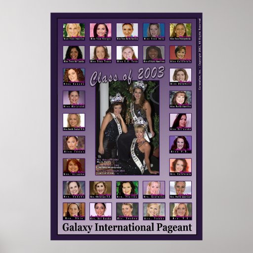 Galaxy Pageant Class of 2003 Print