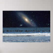 Galaxy Pelicans Print