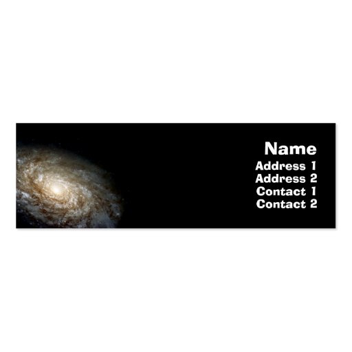 Galaxy Profile Card Business Card (front side)