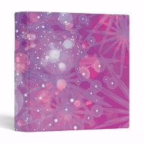Galaxy Purple Pink Bokeh binders