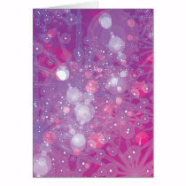 Galaxy Purple Pink Bokeh cards