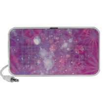 Galaxy Purple Pink Bokeh speakers