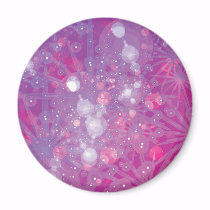 Galaxy Purple Pink Bokeh magnets