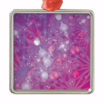 Galaxy Purple Pink Bokeh ornaments