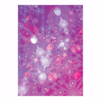 Galaxy Purple Pink Bokeh posters