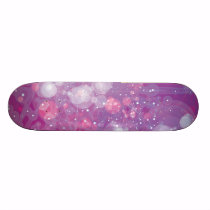 Galaxy Purple Pink Bokeh skateboards