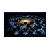 Galaxy Puzzle Print by lynettecook Galaxy Puzzle Print