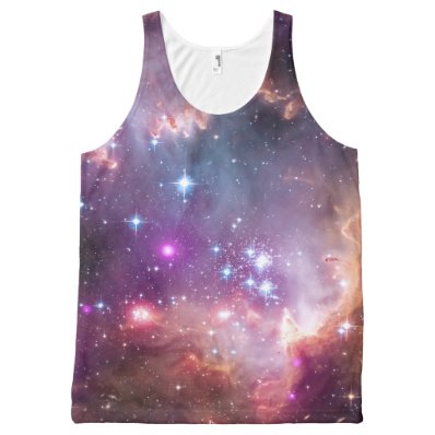 Galaxy stars nebula space hipster star photo All-Over print tank top