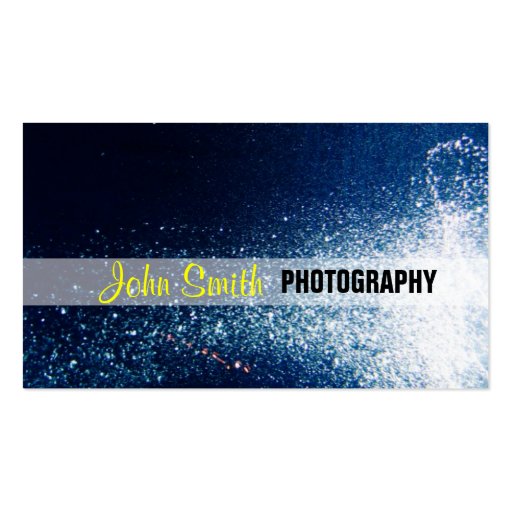 Galaxy stars photography business cards (front side)