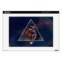 Galaxy Triangle Lion Head - Trendium Authentic Skin For Laptop