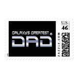 Galaxy's Greatest Dad Custom Postage stamps