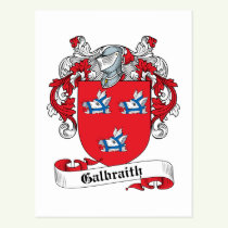 Galbraith Family Crest Postcard