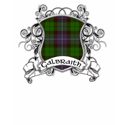 Galbraith Tartan Shield T-shirt by Scottish_Tartans