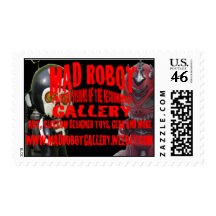 galería enojada del robot sellos