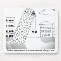 Galileo attempting to prove the theory...Mousepad