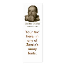 Galileo Bookmark Business Card Template
