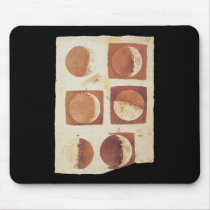 Galileo moon phases 1616 mousepads by 3DMOONMAN Galileo moon phases 1616 mousepads