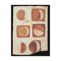 Galileo moon phases 1616 postcards by 3DMOONMAN Galileo moon phases 1616 postcards