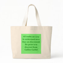 Galileo quote tote bag