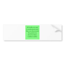 Galileo quote bumper stickers
