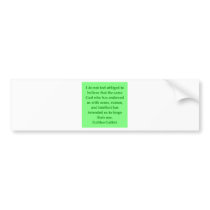 Galileo quote bumper sticker