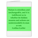 Galileo quote greeting card