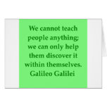Galileo quote greeting card