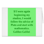 Galileo quote greeting cards