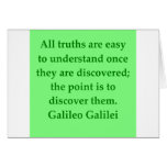 Galileo quote greeting cards