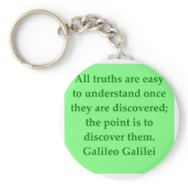 Galileo quote keychains