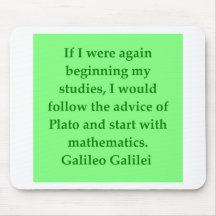 Galileo quote mouse pad