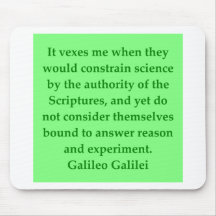 Galileo quote mouse pad