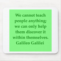 Galileo quote mouse pad